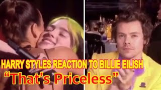 Harry Styles reaction to Billie Eilish at Brit Awards 2020