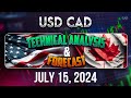 Latest USDCAD Forecast and Technical Analysis for July 15, 2024