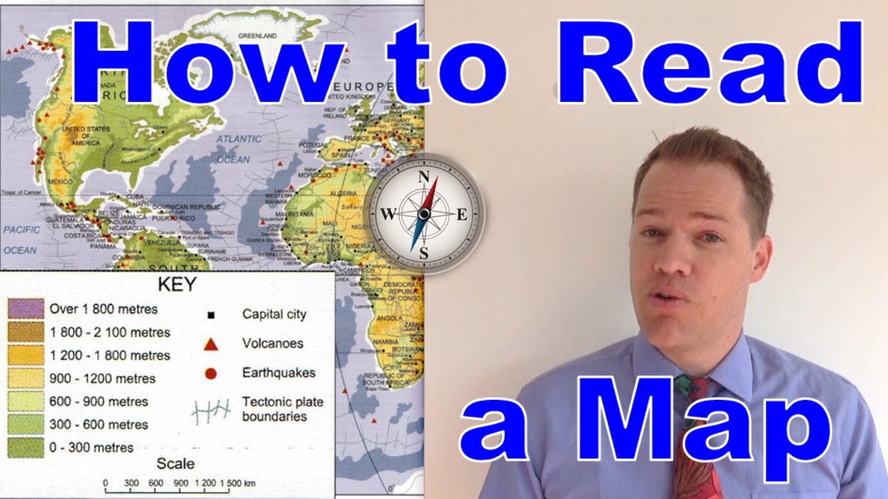 How To Read A Map Youtube