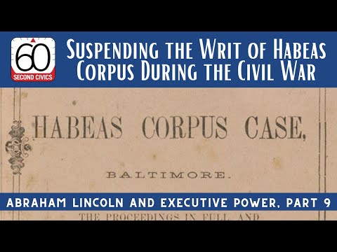 Why would you suspend habeas corpus?