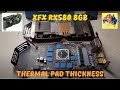 XFX RX580 8GB Thermal Pad Replacement |  What Thickness | Temps Down  & Efficiency Up = More Profit🤑