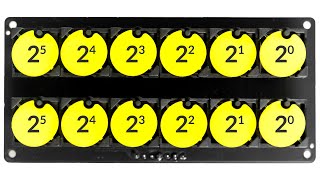 How to Read Binary Time - Flip-disc Binary Clock