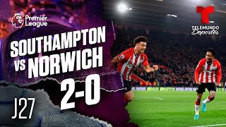 Highlights & Goals | Southampton vs. Norwich City 2-0 | Premier League | Telemundo Deportes