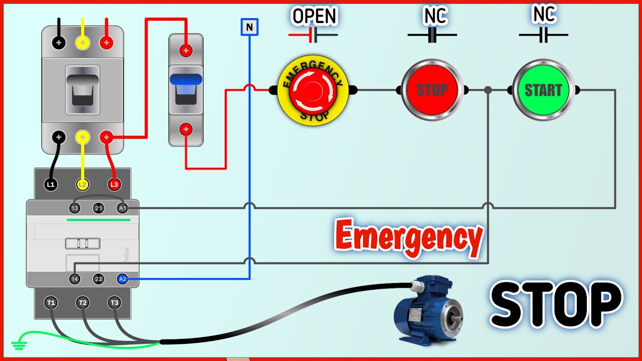 Emergency Stop Button Schematic Symbol