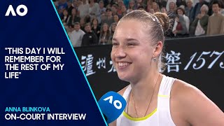 Anna Blinkova On-Court Interview | Australian Open 2024 Second Round