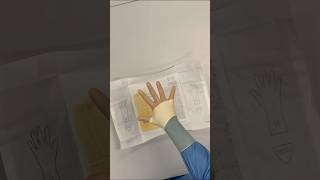 The quickest closed gloving tutorial #surgicalskills #closedgloving #sterile #surgery #medicine #vet