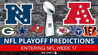 NFL Playoff Picture + Predictions For AFC & NFC Division Standings & Wild Card Race Entering Week 17