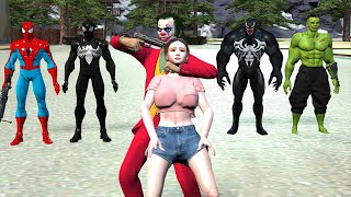 Game 5 Super Heroes Pro : Avengers vs Spider Man vs Hulk vs Joker vs Hulk Girlfriend Rescue Mission