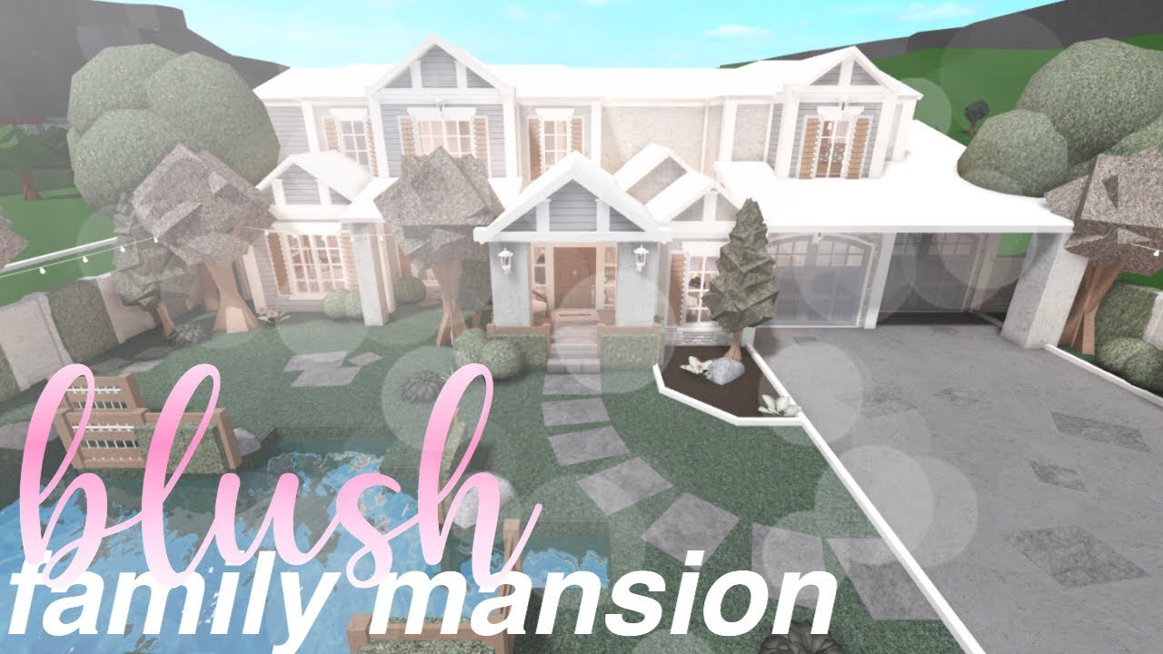 BLOXBURG | Blush Family Mansion | House Build - YouTube