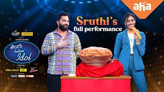 Telugu Indian Idol 2 | Sruthi Full Performance | Thaman, Vishwak Sen, Karthik, Geetha | ahavideoIN