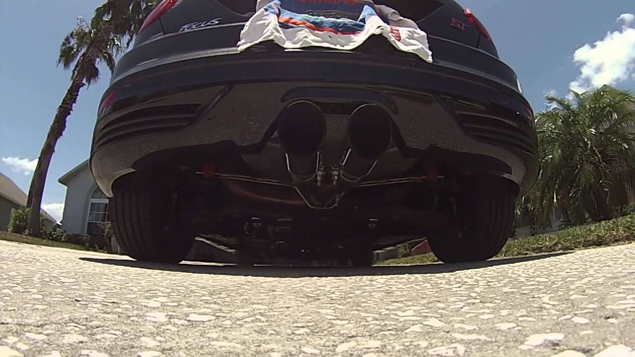 2013 Ford Focus St Start Up Roush Exhaust And Catless Downpipe - YouTube