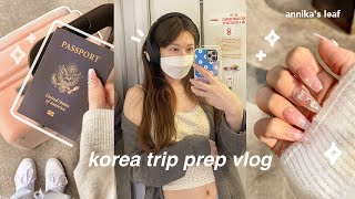 korea trip prep vlog ✈️ pack with me, extremely productive 6AM mornings, new nai