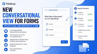 Conversational View for FIleDrop Forms - Typeforms Alternative
