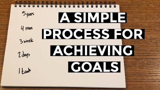 A SIMPLE PROCESS FOR ACHIEVING GOALS | Journaling Technique