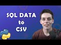 Convert SQL Data to CSV | Database Connection and Data Manipulation