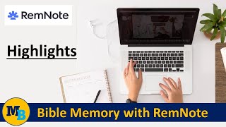 Using Highlighting to indicate consistent mistakes when memorising - Bible Memory with RemNote