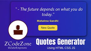 Random Quote Generator using HTML, CSS & JavaScript