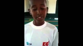 Quran Recitation. Very Nice, by a young African. somali child Abduqadir