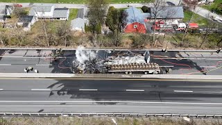 Neighbors weigh in after tractor trailers crash, catch fire on Pa. Turnpike