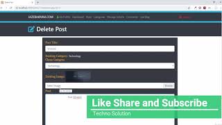 CMS Delete Post Using PHP