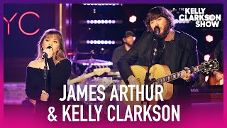 Sneak Peek! James Arthur Rehearses 'From The Jump' With Kelly Clarkson