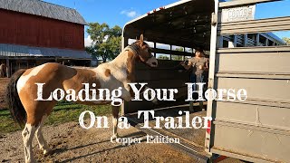 How To Load Your Horse On A Trailer - Copper Edition