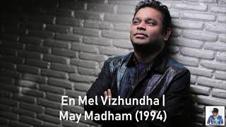 En Mel Vizhundha | May Madham (1994) | A.R. Rahman [HD]