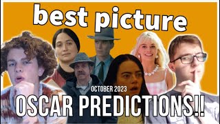 2024 OSCAR PREDICTIONS (BEST PICTURE) - October Update