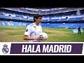 Vallejo takes to the Bernabéu pitch for the first time!