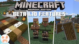 VILLAGER REVAMP, SHIELDS, & MORE! | Bedrock Beta 1.10 Features & Changes