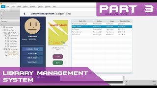 JavaFX Tutorial (PART 3/3)- Library Management System Application with (SOURCE CODE) in Java