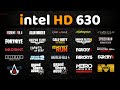 Intel HD Graphics 630 : 30 Games Tested in 2023 | HD 630 Gaming