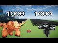 1000 Mutant Hoglin Vs 1000 Wither | Minecraft