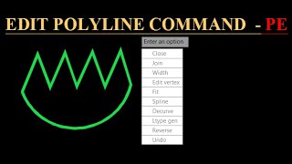 🔥PEDIT Command !!♨️ How to convert LINE to POLYLINE !! POLYLINE edit command !!