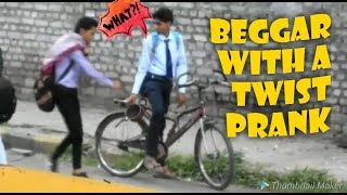 Beggar with a Twist Prank | Pranks in India 2018 | RoyalEnfiledriding