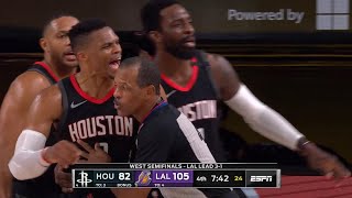 Russell Westbrook was having words with Rajon Rondo’s brother | Game 5 | Rockets