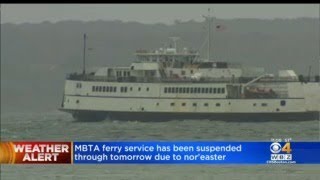 MBTA Ferry Service Suspended Through Wednesday Due To Storm