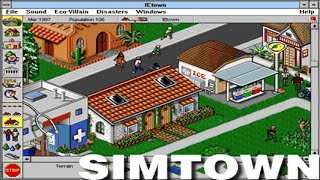 SimTown (Windows/Macintosh, 1995) Retro Review from Interactive Entertainment Magazine