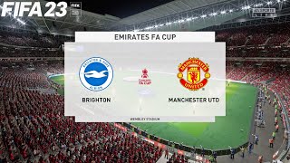 FIFA 23 | Brighton vs Manchester United - Emirates FA Cup - PS5 Full Gameplay