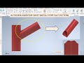 Y-Joint Pipe Flat Pattern in Autodesk inventor Sheet metal || Sheet metal Basics | Inventor Tutorial