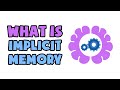 What is Implicit Memory | Explained in 2 min