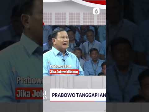 Prabowo Ke Anies: Kalau Jokowi Diktator, Anda Tidak Jadi Gubernur! # ...