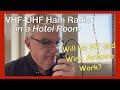 Simple VHF UHF Hotel Room Setup for Ham Radio