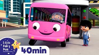 Wheels on The Bus | 40min of LittleBabyBum - Nursery Rhymes for Babies! ABCs and 123s | LBB