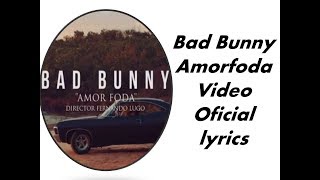 Bad Bunny Amorfoda Video Oficial lyrics