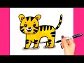 Vẽ CON HỔ đơn giản | How to draw a Tiger | THƯ VẼ