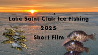 Lake Saint Clair Ice Fishing! My Story!#fishing #icefishing #winter