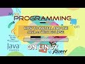 How to Install and Use Java 11 with Eclipse on Linux - Java Course (Tutorial) [Making App]