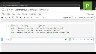 Logical Operators in Python | AND OR NOT Explained with Examples | Beginner Tutorial Lecture4