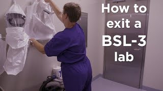 Biosafety Level 3 Lab Exit